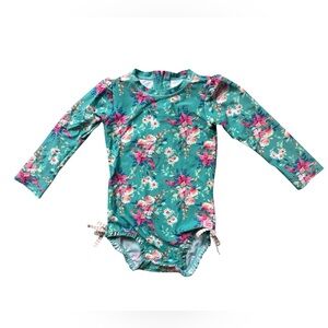 Ruffle Butts toddler girl rashguard swimsuit